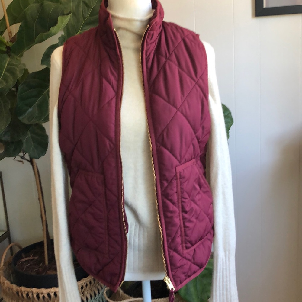 J Crew Quilted Puffer vest
